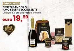 Eurospin Cesto pandoro AMO ESSERE ECCELLENTE offerta