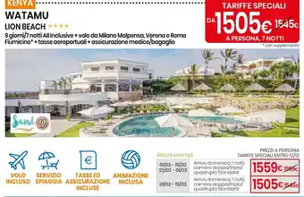 Eurospin Watamu lion beach offerta