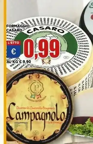 Vivo Supermercati Casaro formaggio offerta