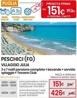 Eurospin Peschici (fg) villaggio julia offerta