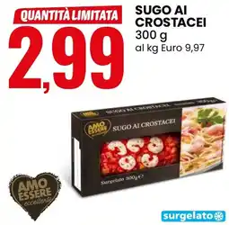 Eurospin Amo essere eccellente sugo ai crostacei offerta