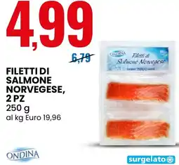 Eurospin Ondina filetti di salmone norvegese offerta