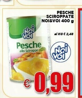 Vivo Supermercati Pesche sciroppate offerta