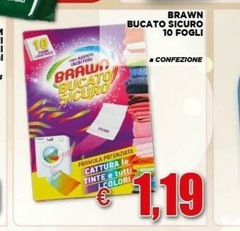Vivo Supermercati Brawn bucato sicuro 10 fogli offerta
