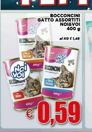 Vivo Supermercati Bocconcini gatto 400 g offerta