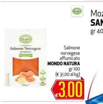 Maxi Supermercati Mondo Natura Salmone norvegese affumicato 100gr offerta