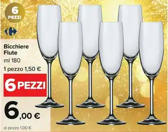 Carrefour Market Bicchiere flute offerta
