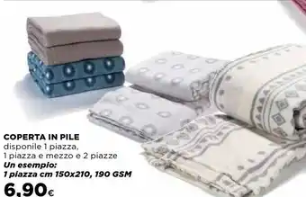 Ipercoop Coperta in pile offerta