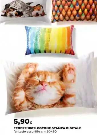 Ipercoop Federe 100% cotone stampa digitale offerta