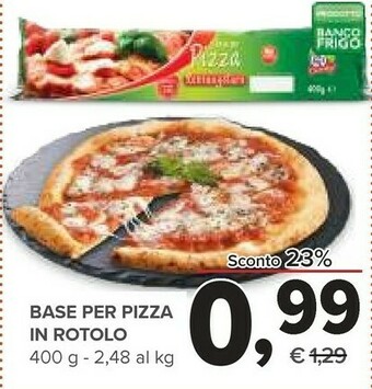 Todis Base per pizza in rotolo 400 g offerta