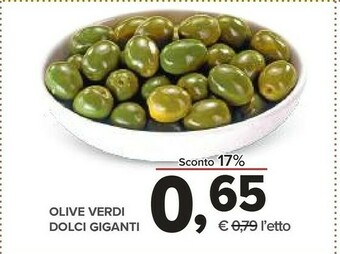 Todis Olive verdi dolci giganti offerta