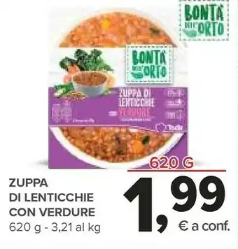 Todis Zuppa di lenticchie con verdure offerta