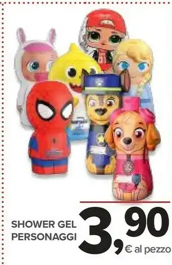 Shower gel personaggi