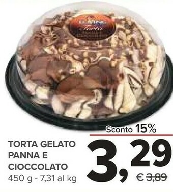 Todis Torta gelato panna e cioccolato offerta