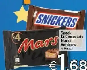 Crai Snack di cioccolato / snickers 4 pezzi offerta