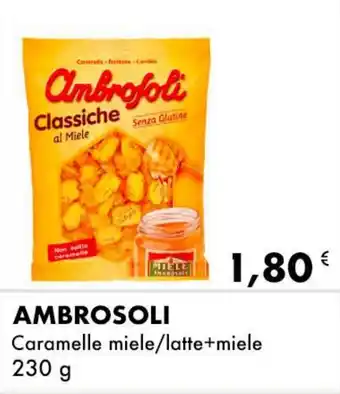 Iper Tosano AMBROSOLI Caramelle miele/latte+miele offerta