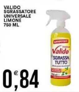 Vantaggio Cash&Carry Valido sgrassatore universale limone offerta