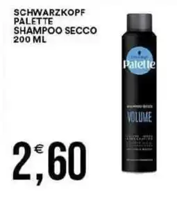 Vantaggio Cash&Carry Schwarzkopf palette shampoo secco offerta