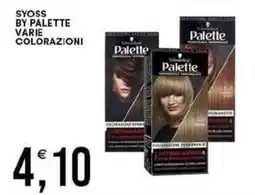 Vantaggio Cash&Carry Syoss by palette varie colorazioni offerta