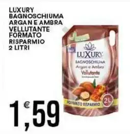 Vantaggio Cash&Carry Luxury bagnoschiuma argane ambra vellutante formato risparmio offerta