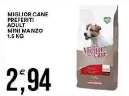 Vantaggio Cash&Carry Miglior cane preferiti adult mini manzo offerta