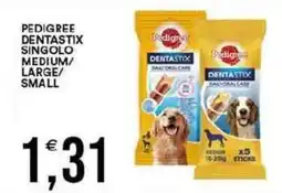 Vantaggio Cash&Carry Pedigree dentastix singolo medium/ large/ small offerta