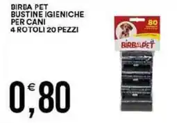 Vantaggio Cash&Carry Birba pet bustine igieniche per cani 4 rotoli offerta