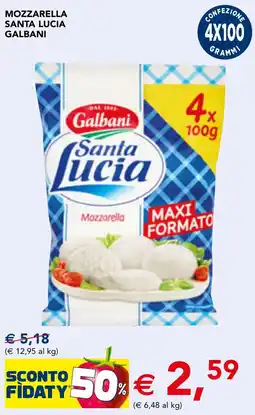 Esselunga Mozzarella santa lucia GALBANI offerta
