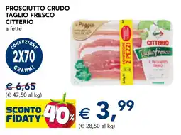 Esselunga Prosciutto crudo taglio fresco CITTERIO offerta