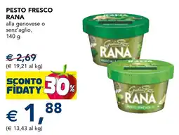 Esselunga Pesto fresco RANA offerta