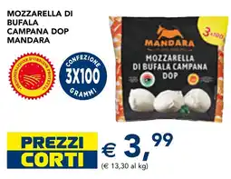 Esselunga Mozzarella di bufala campana dop MANDARA offerta