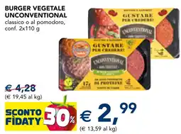Esselunga Burger vegetale unconventional offerta