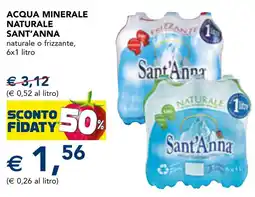Esselunga Acqua minerale naturale SANT'ANNA offerta