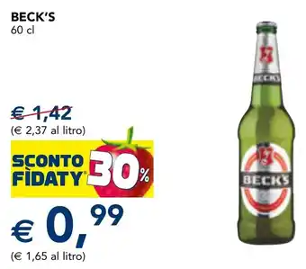 Esselunga Beck's offerta