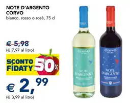 Esselunga Note d'argento CORVO offerta