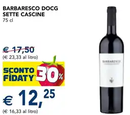 Esselunga Barbaresco docg SETTE CASCINE offerta