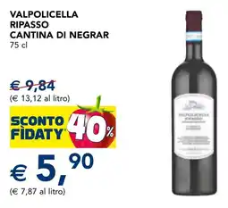 Esselunga Valpolicella ripasso CANTINA DI NEGRAR offerta