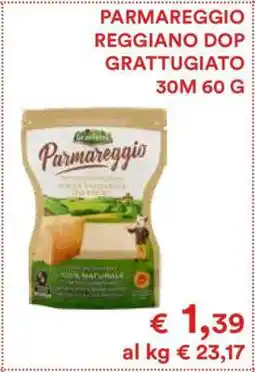 Coop PARMAREGGIO REGGIANO DOP GRATTUGIATO 30M 60 G offerta