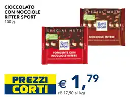 Esselunga Cioccolato con nocciole RITTER SPORT offerta