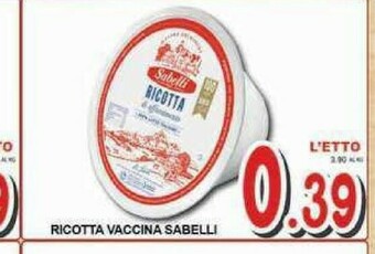 Sacoph Ricotta offerta