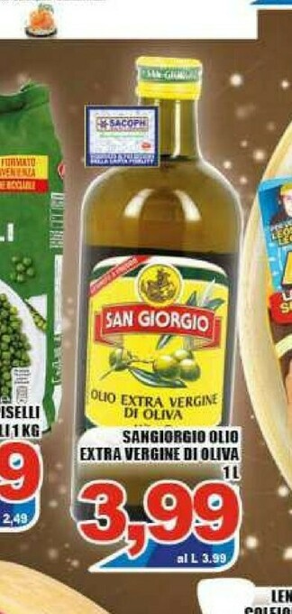 Sacoph Olio extravergine di oliva offerta