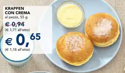 Esselunga Krapfen con crema offerta
