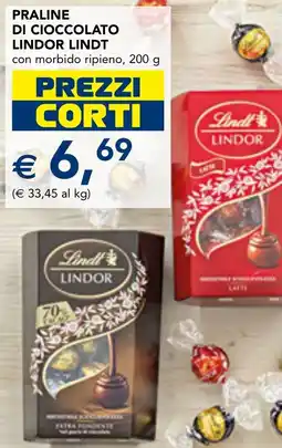 Esselunga Praline di cioccolato lindor LINDT offerta