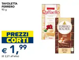 Esselunga Tavoletta ferrero offerta