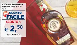 Esselunga Vecchia romagna riserva tre botti offerta