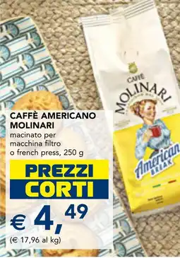Esselunga Caffè americano MOLINARI offerta