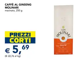 Esselunga Caffè al ginseng molinari offerta