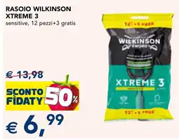 Esselunga Rasoio wilkinson xtreme 3 offerta