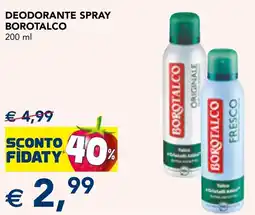Esselunga Deodorante spray BOROTALCO offerta