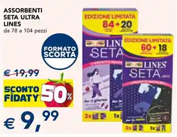 Esselunga Assorbenti seta ultra LINES offerta